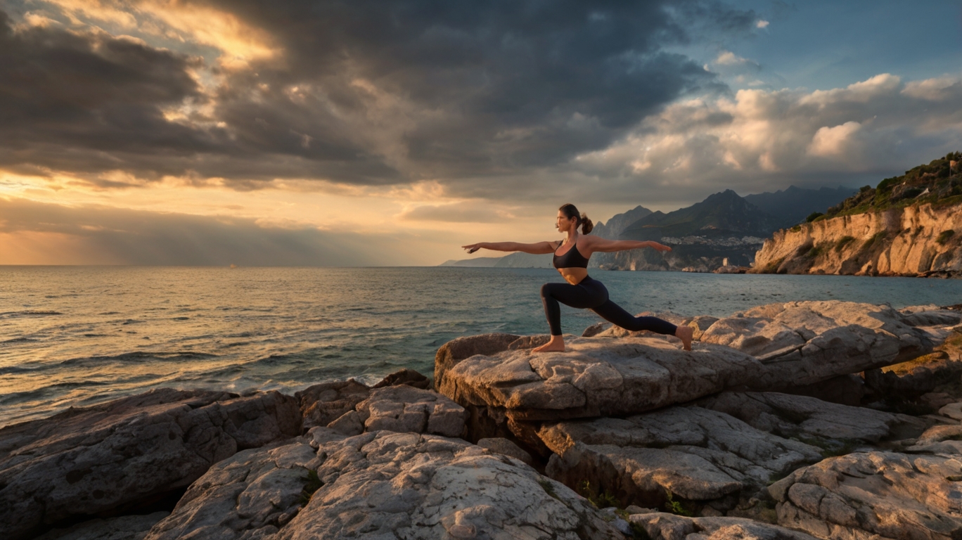 Lezione di yoga a Buwome-Tupeli